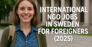 International NGO Jobs in Sweden for Foreigners (2025)
